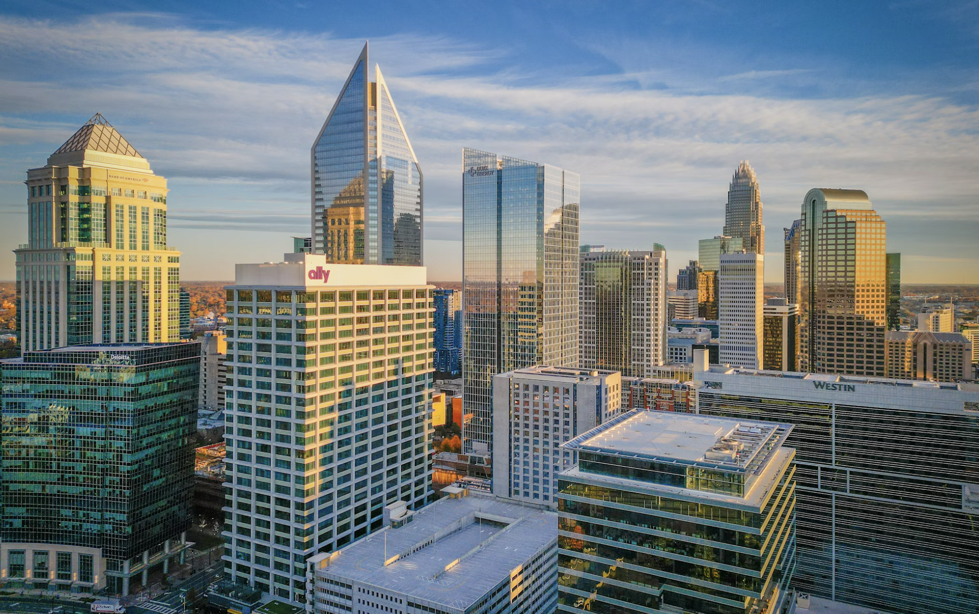 Charlotte skyline.