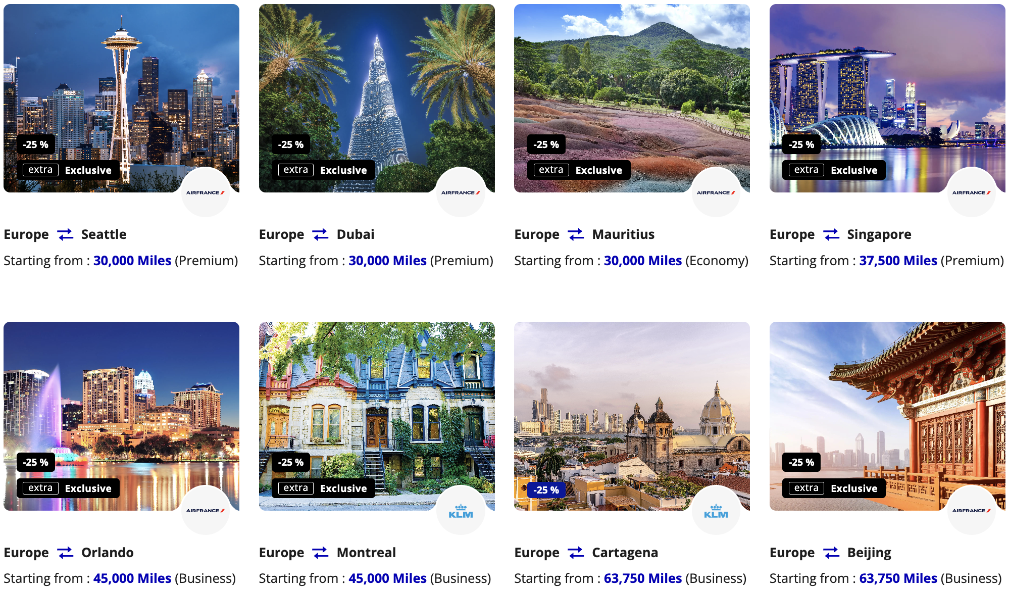 Flying Blue Promo Rewards for January 2026