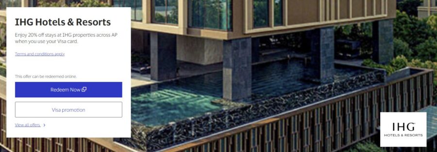 IHG 20 Discount for Visa Cardholders 2026 Promotion