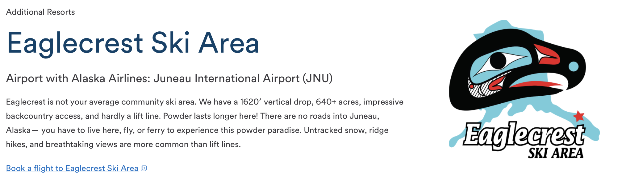 Eaglecrest Ski Area description