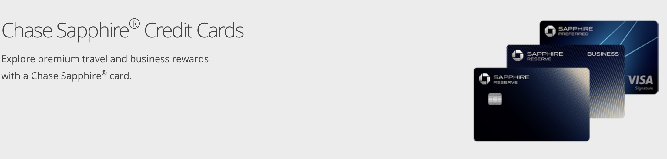 Chase Sapphire cards