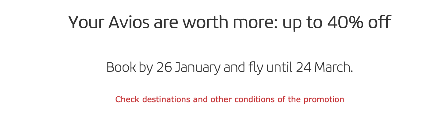 Iberia 40% off award sale