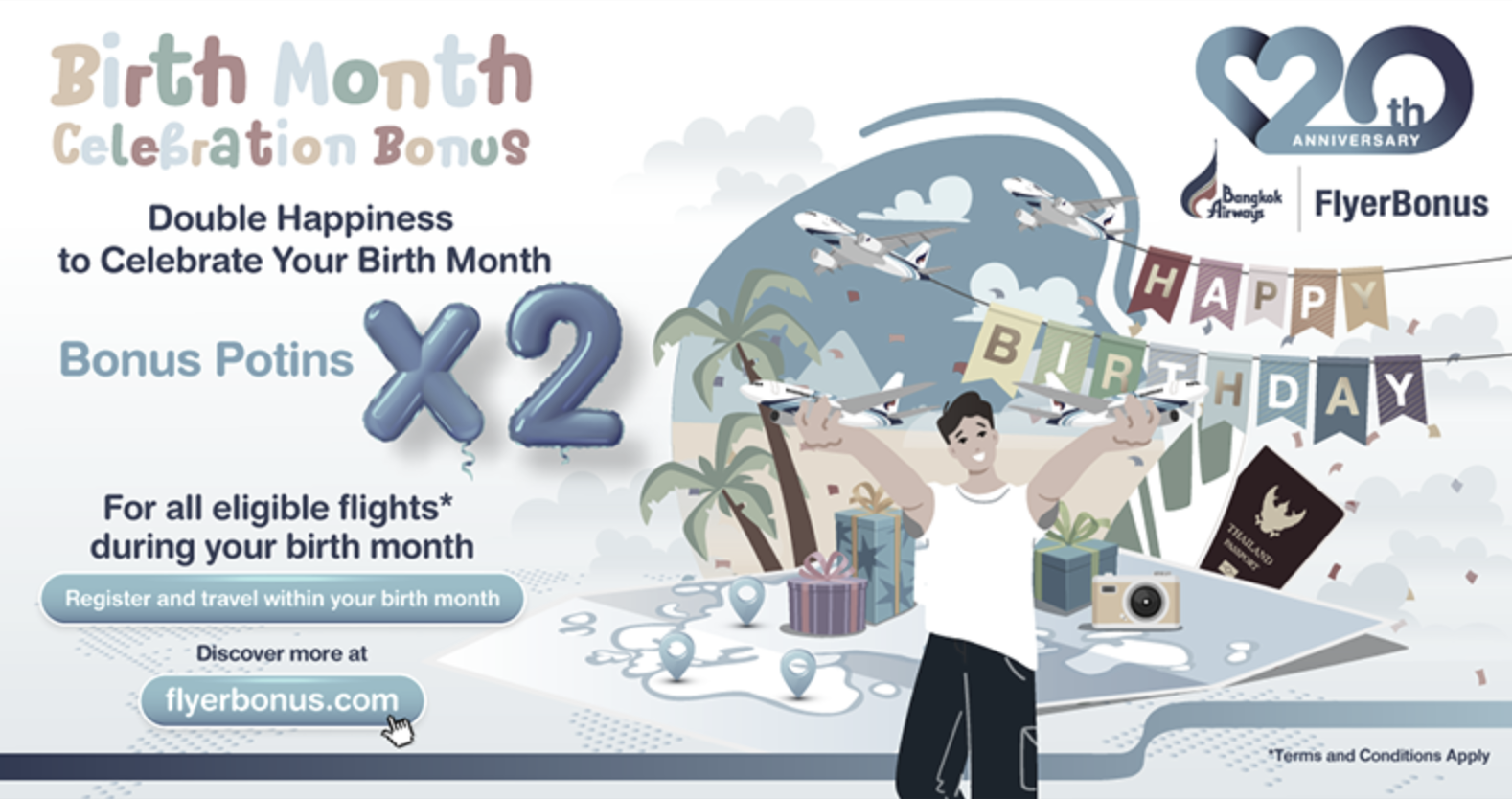 Bangkok Airways birth month celebration bonus