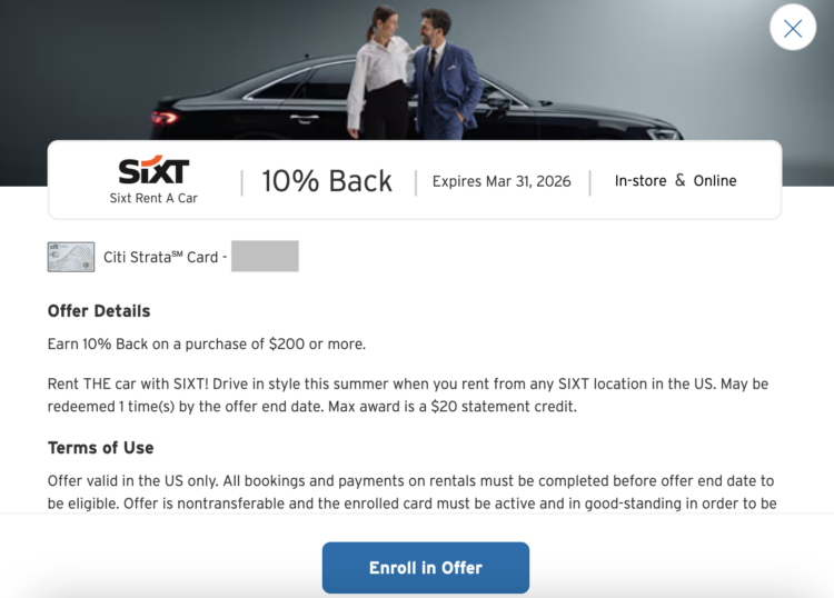 10% at Sixt