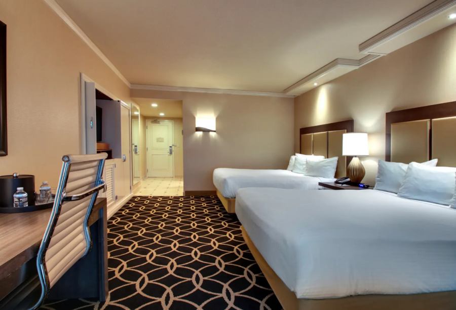 A room at the Hollywood Casino and Hotel near St. Louis, Missouri