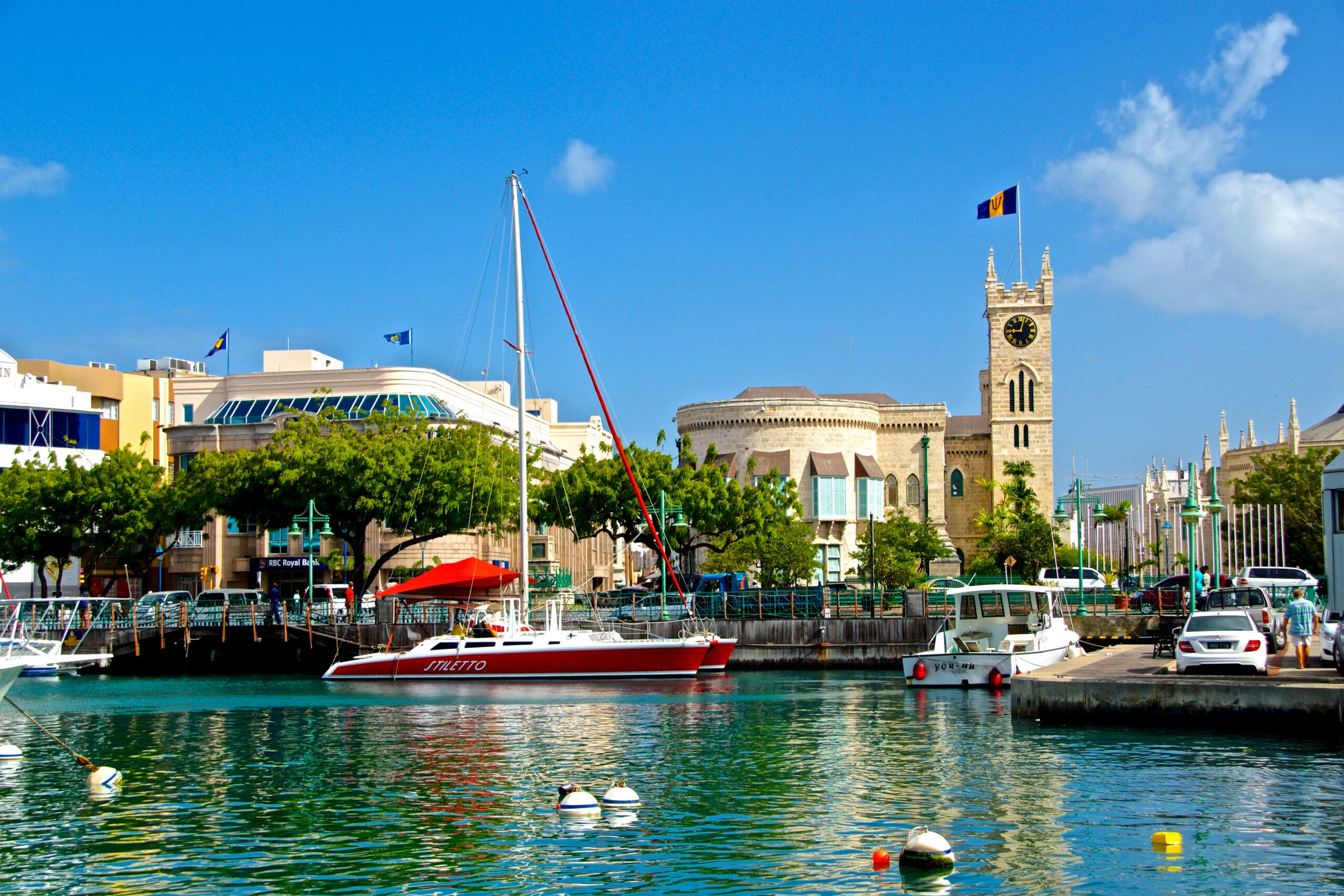 View of Barbados from the water