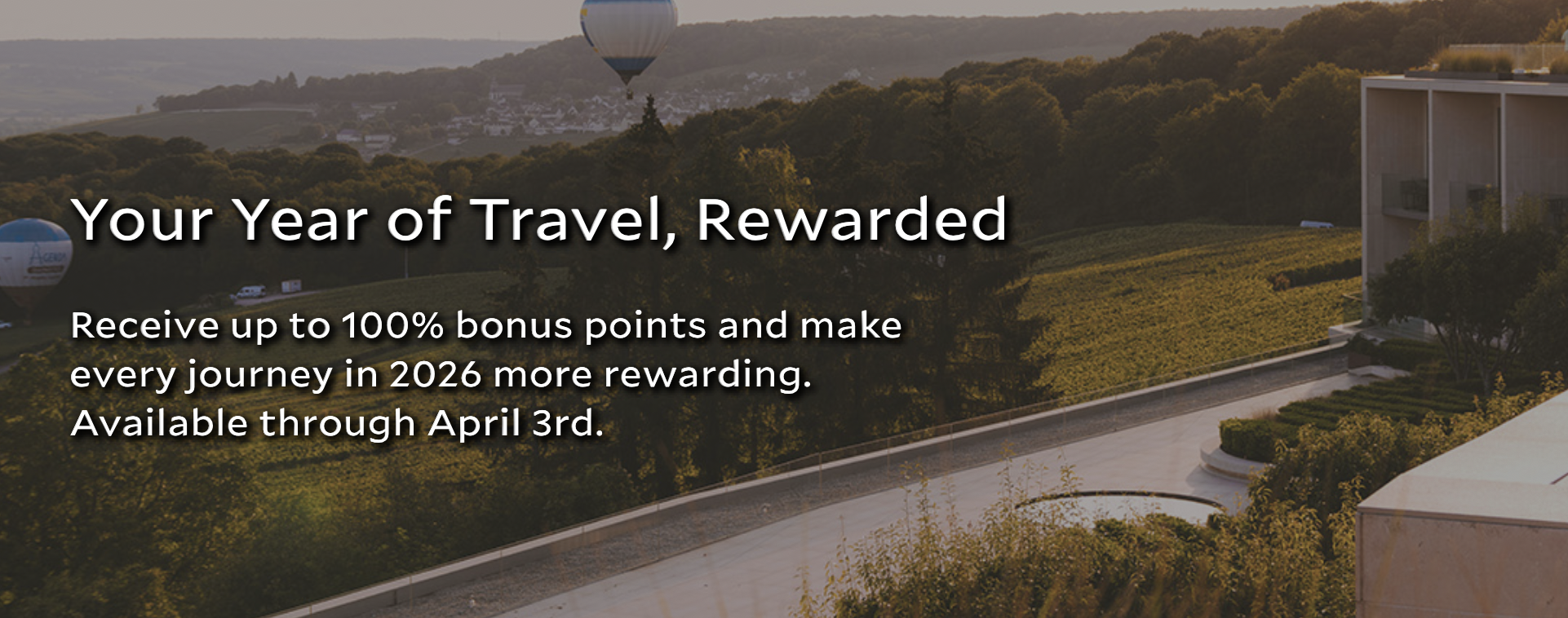 Leading Hotels of the World buy points promo banner