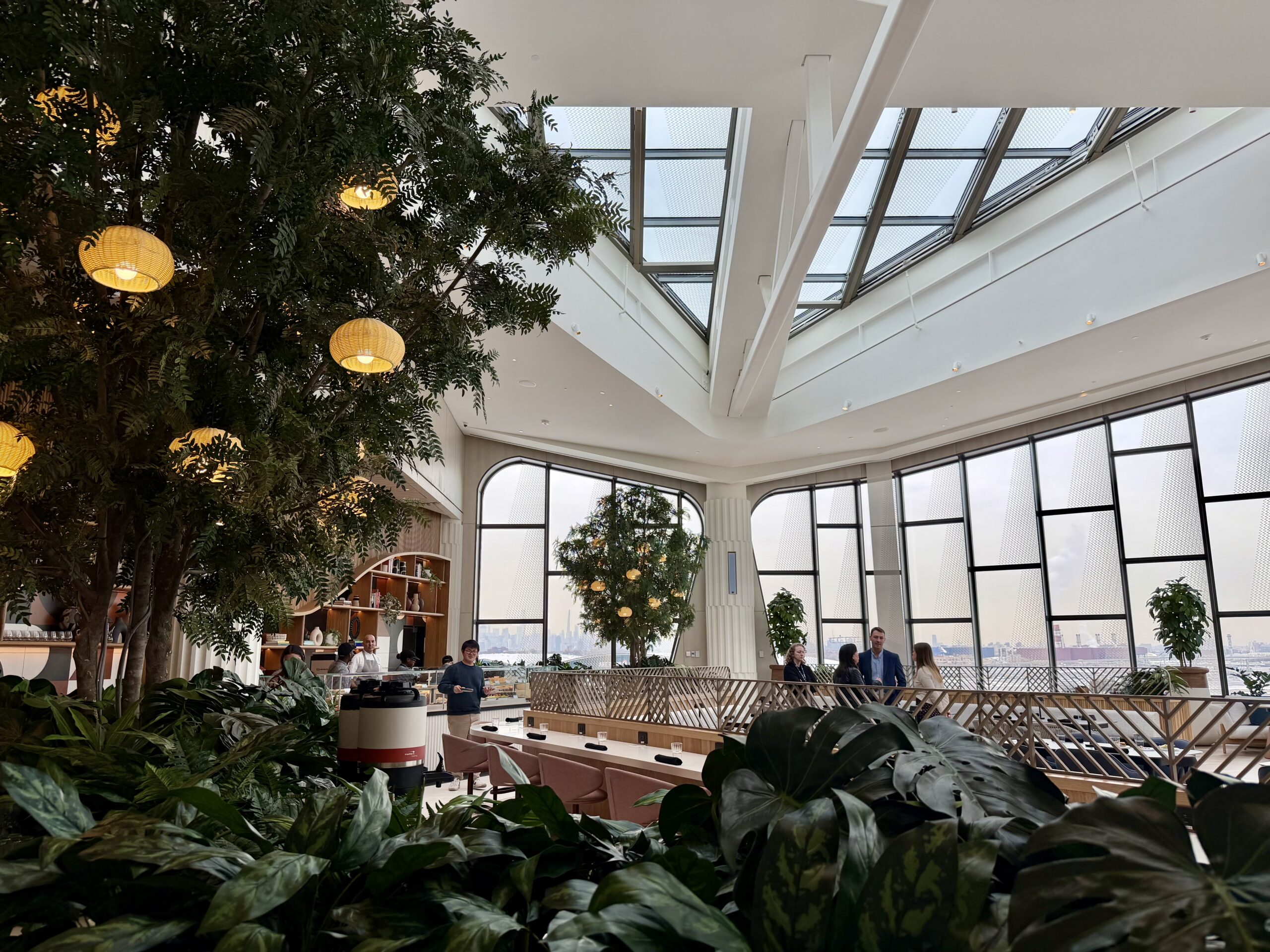 Foliage at the Capital One Landing Lounge at LGA.