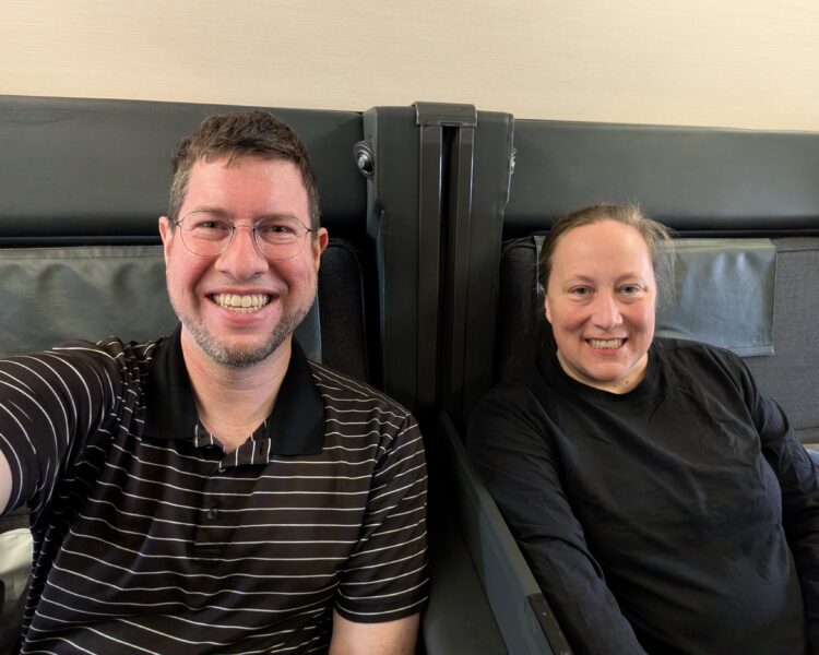 Photo of JT and Katie Genter in ANA THE Room