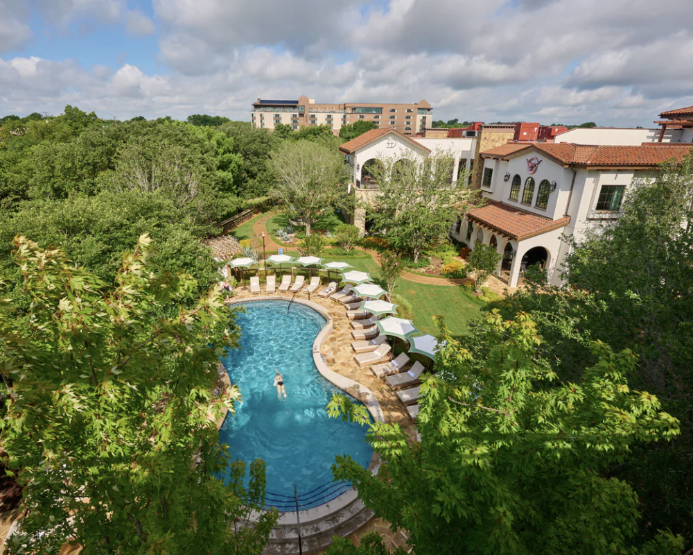 Aerial view of the Hotel Drover, Autograph Collection.