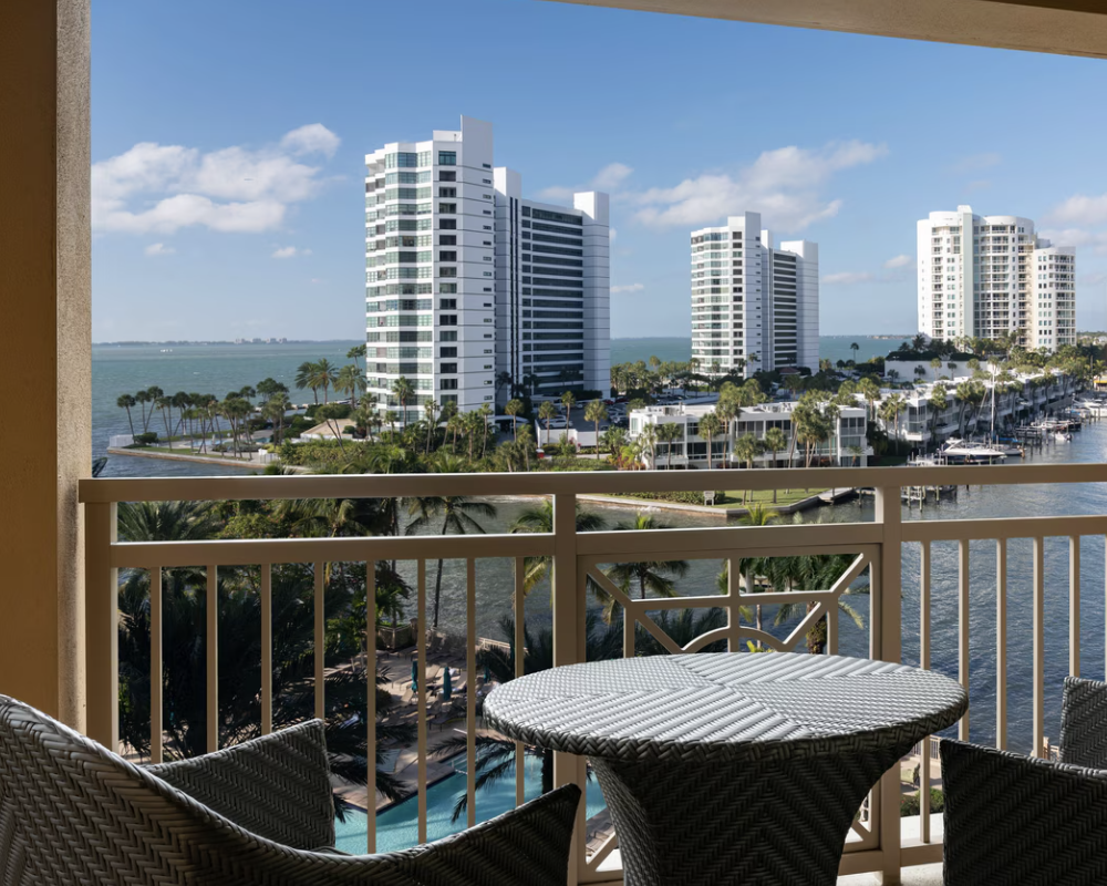 Terrace view from the Ritz-Carlton, Sarasota.