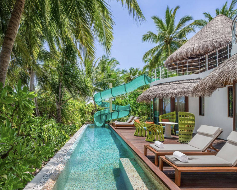 Pool at the W Maldives.