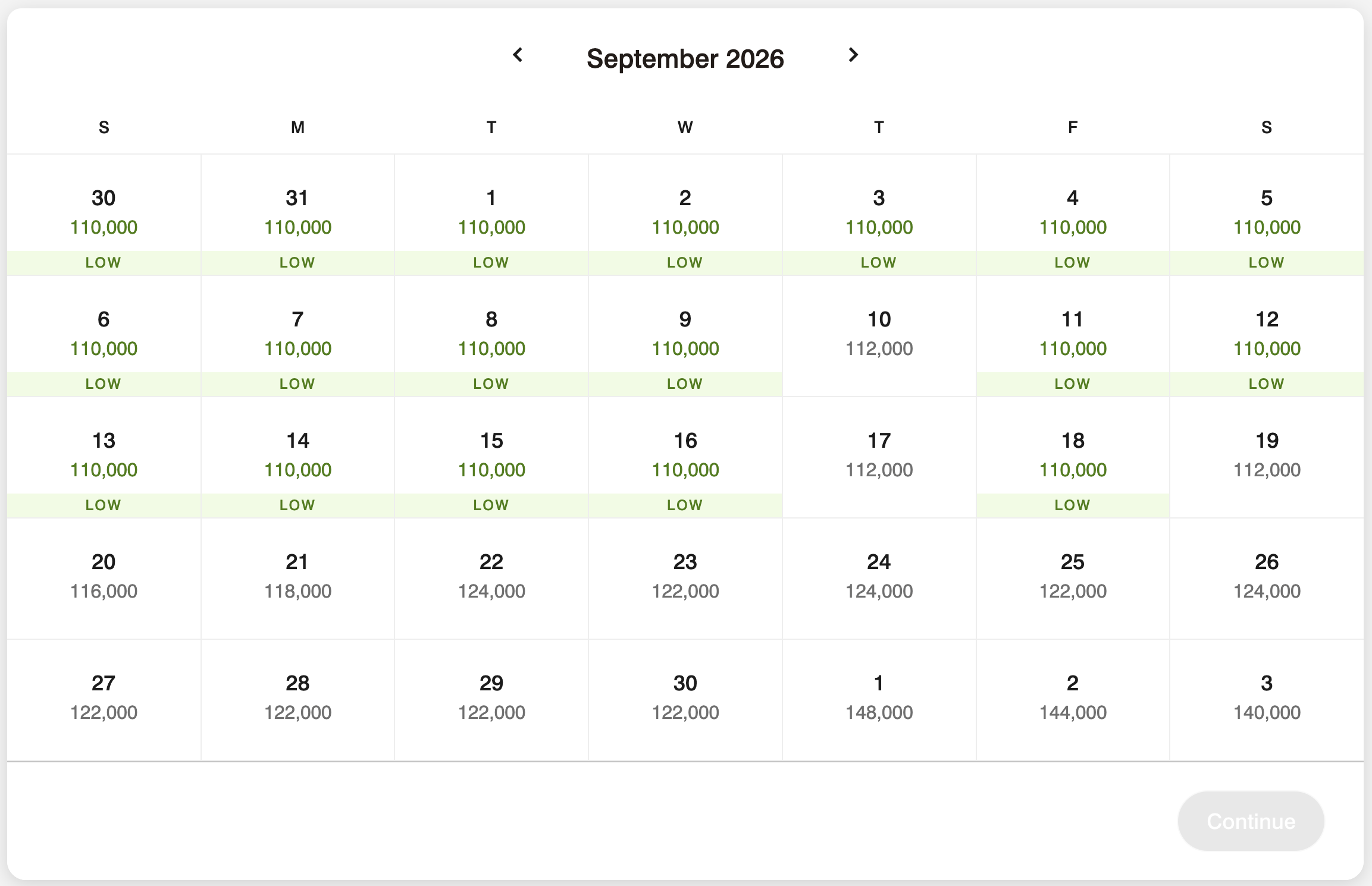 Award calendar for The St. Regis Maldives Vommuli Resort
