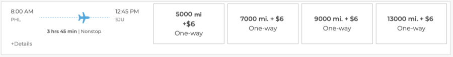 PHL to SJU for 5,000 Frontier Miles