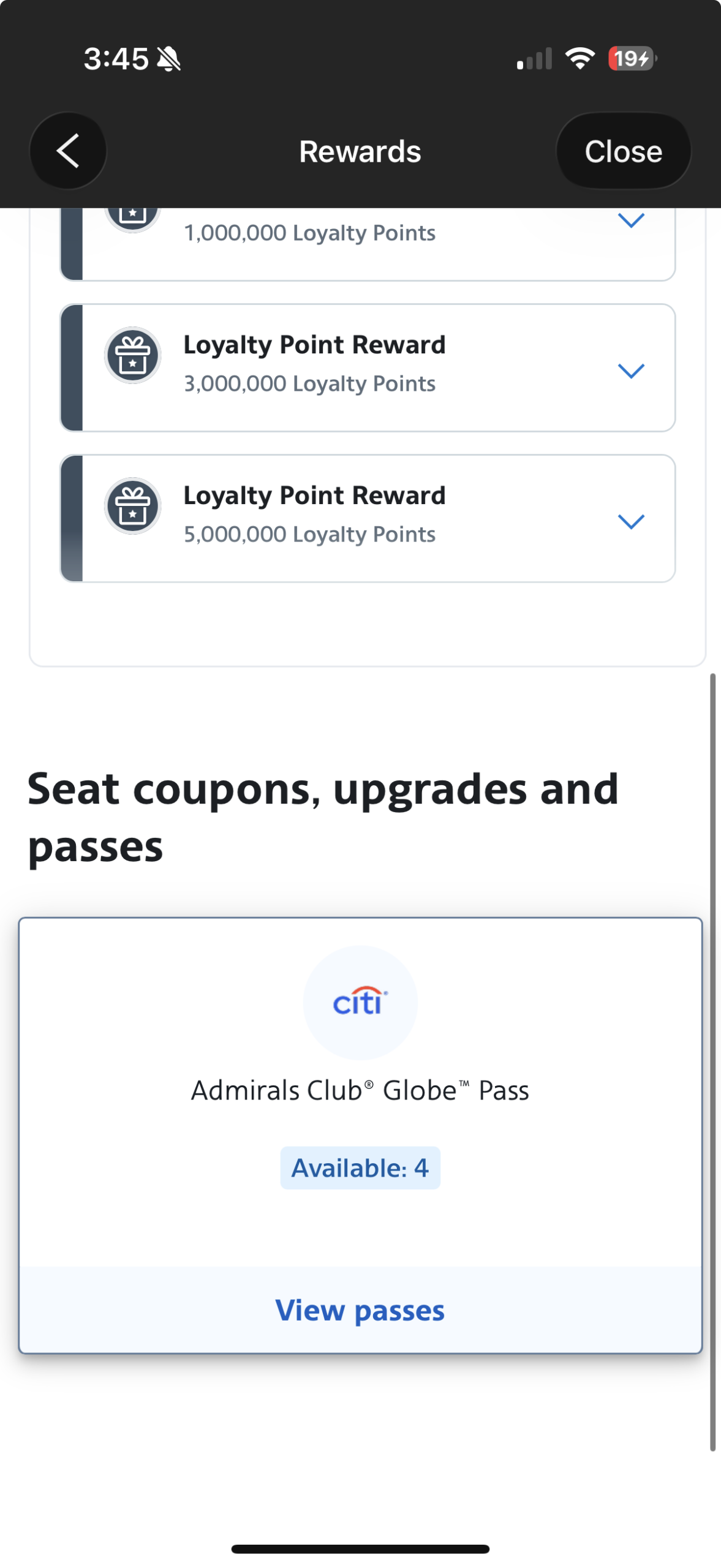 aadvantage app lounge passes
