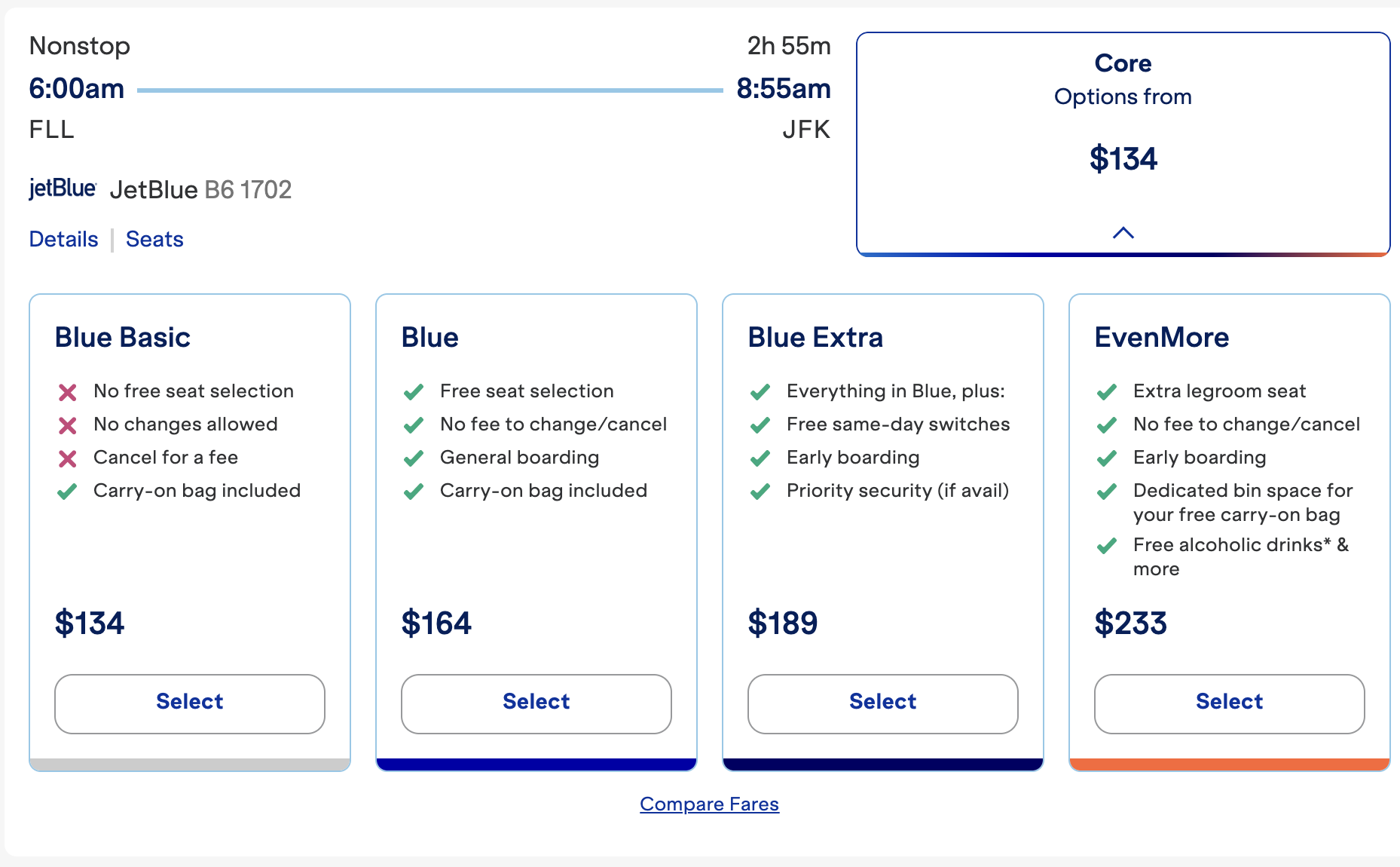 jetblue united comparison