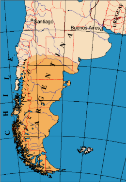 Map of Patagonia