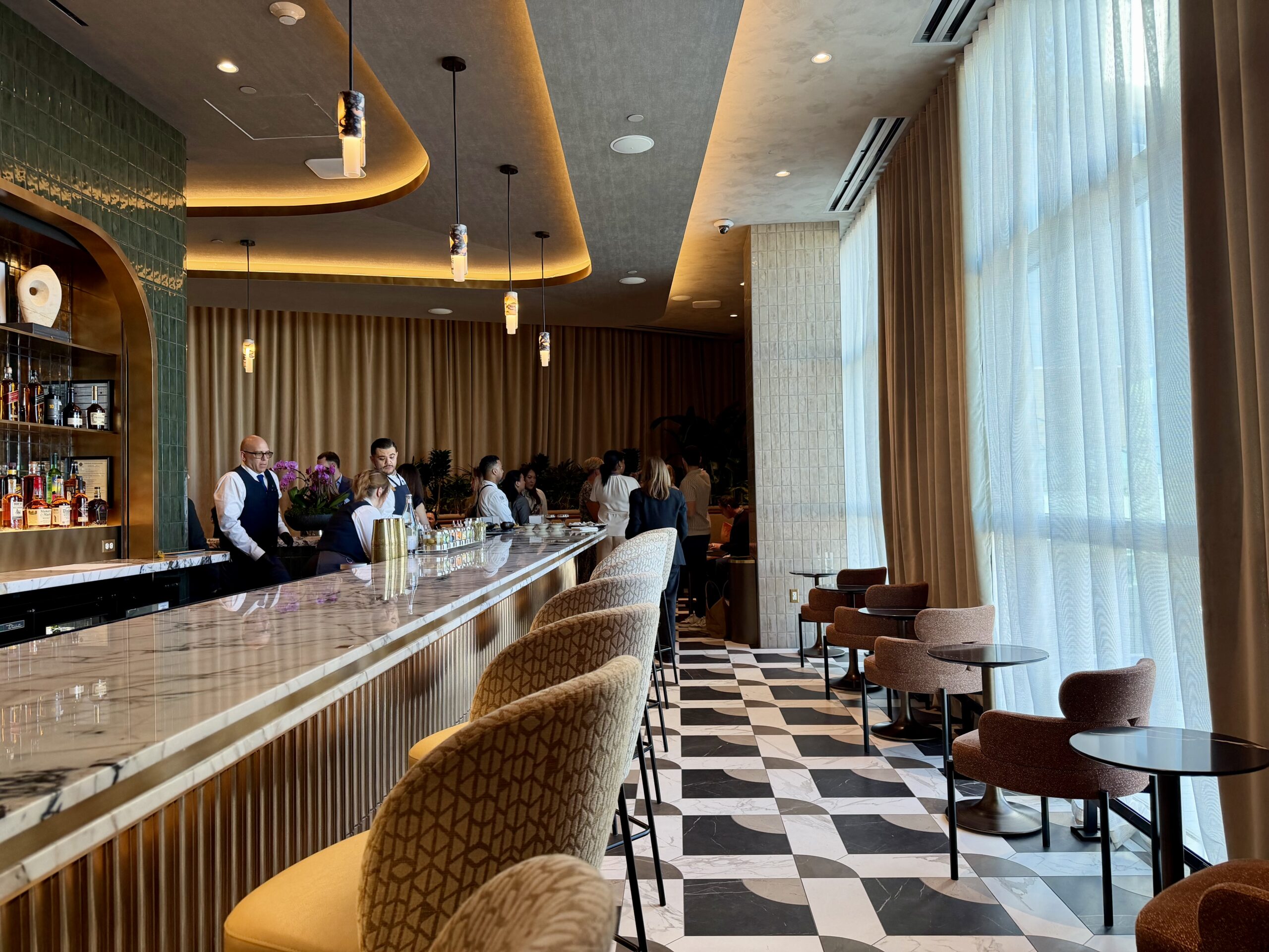 Amex Sidecar Las Vegas bar / seating.