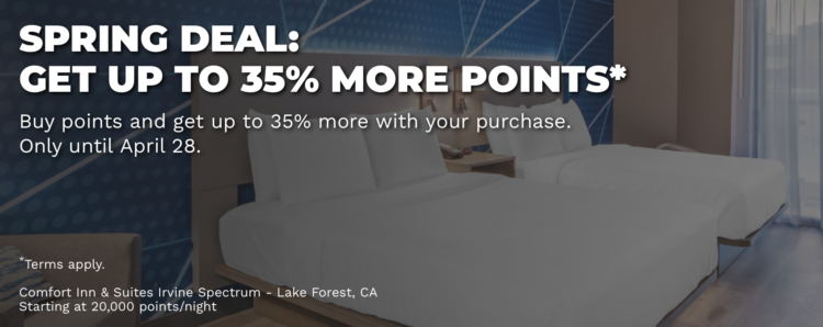 Buy Choice points promo banner.