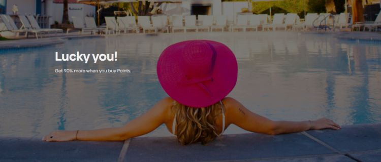 Hilton buy points promo banner