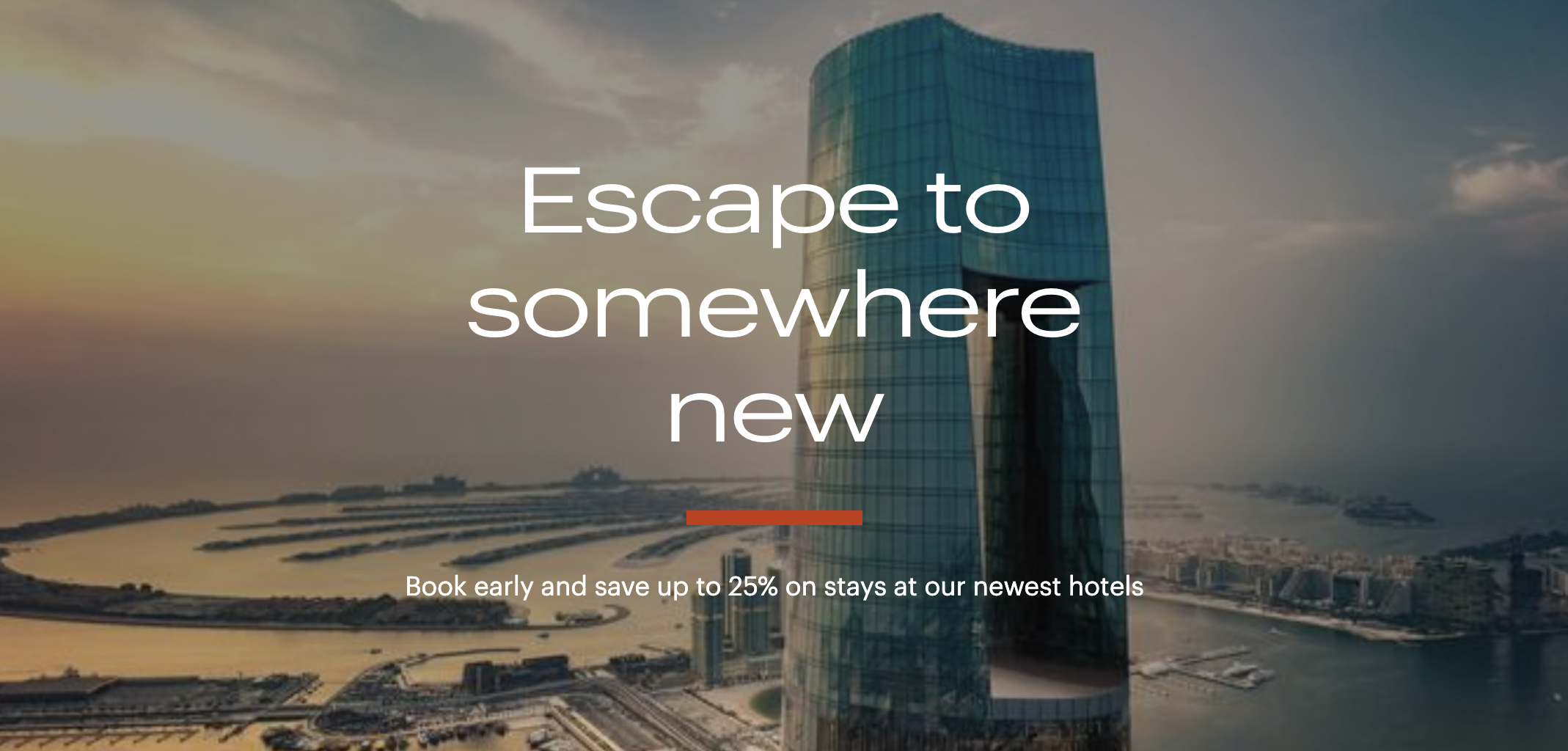 Screenshot of IHG 25% off promo.