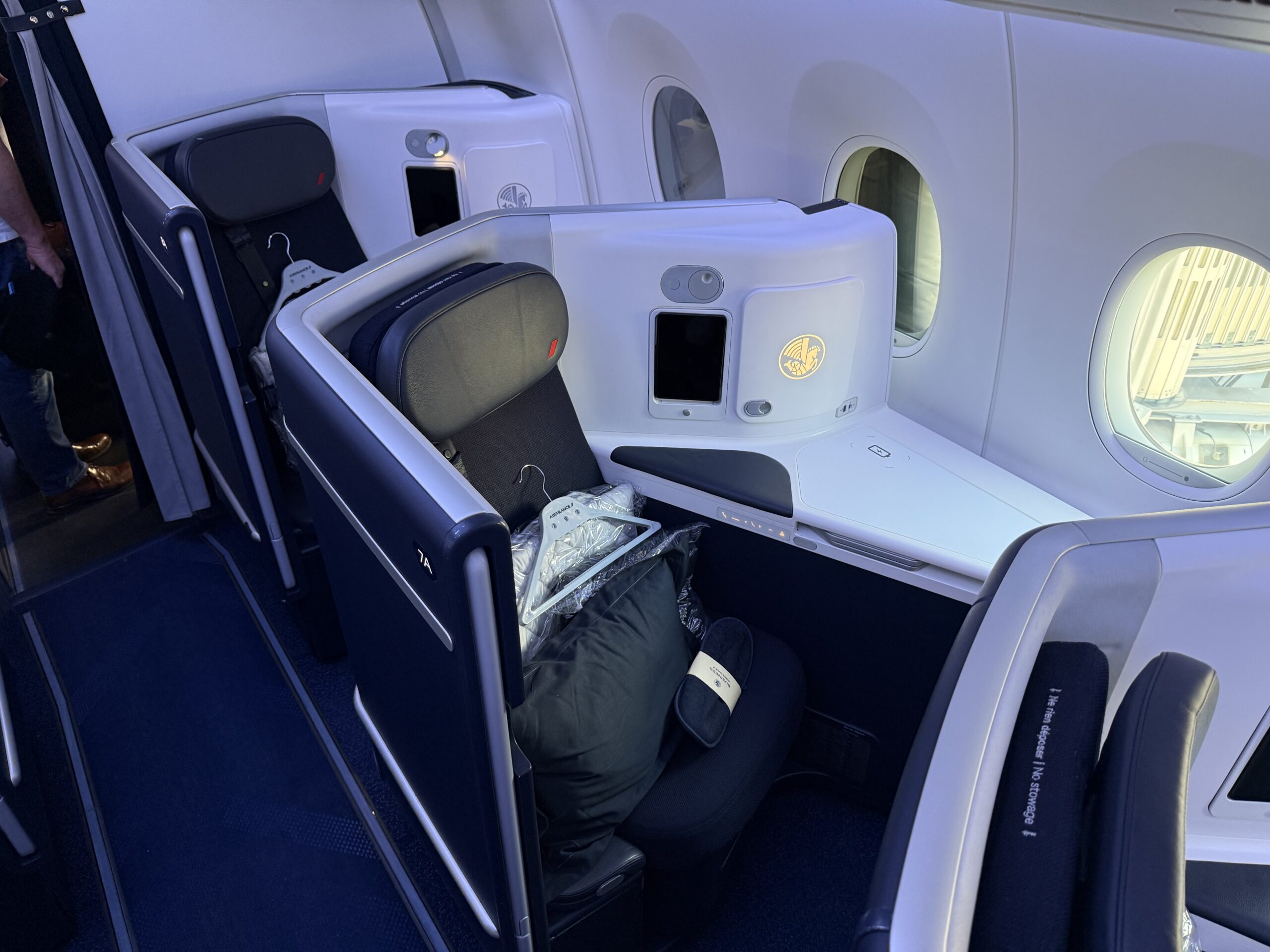 Air France business class seat.