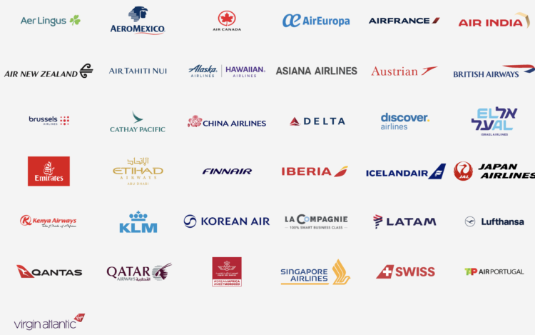 Screenshot of Amex Travel's International Airline Program