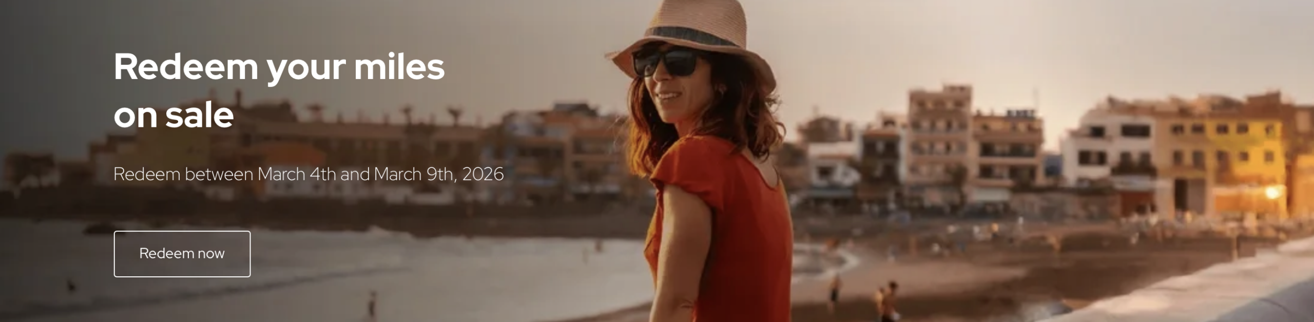 Screenshot of LifeMiles promo banner