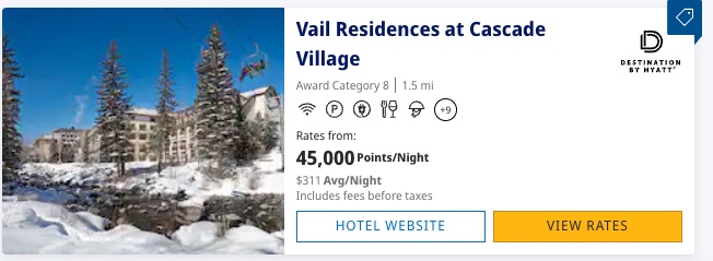 Screenshot of Hyatt