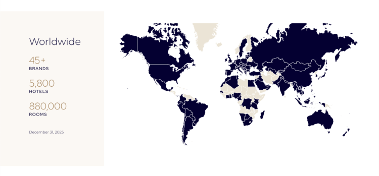 Accor current footprint as of December 2025