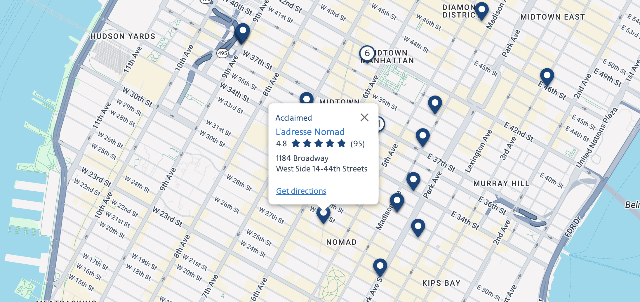 AA dining search for NY