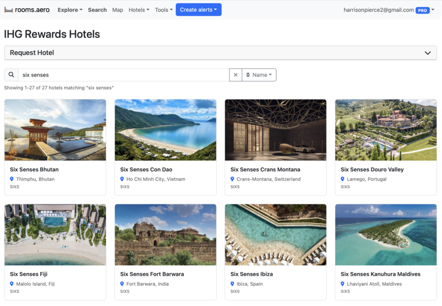 Rooms.aero IHG Rewards Hotels