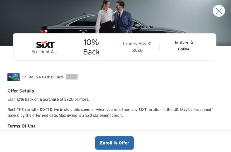 10% at Sixt