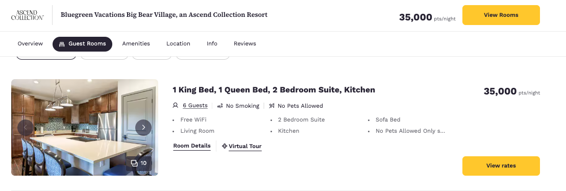 Screenshot of Choice Hotels