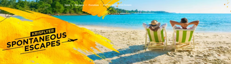 Singapore Airlines Spontaneous Escapes Banner Image