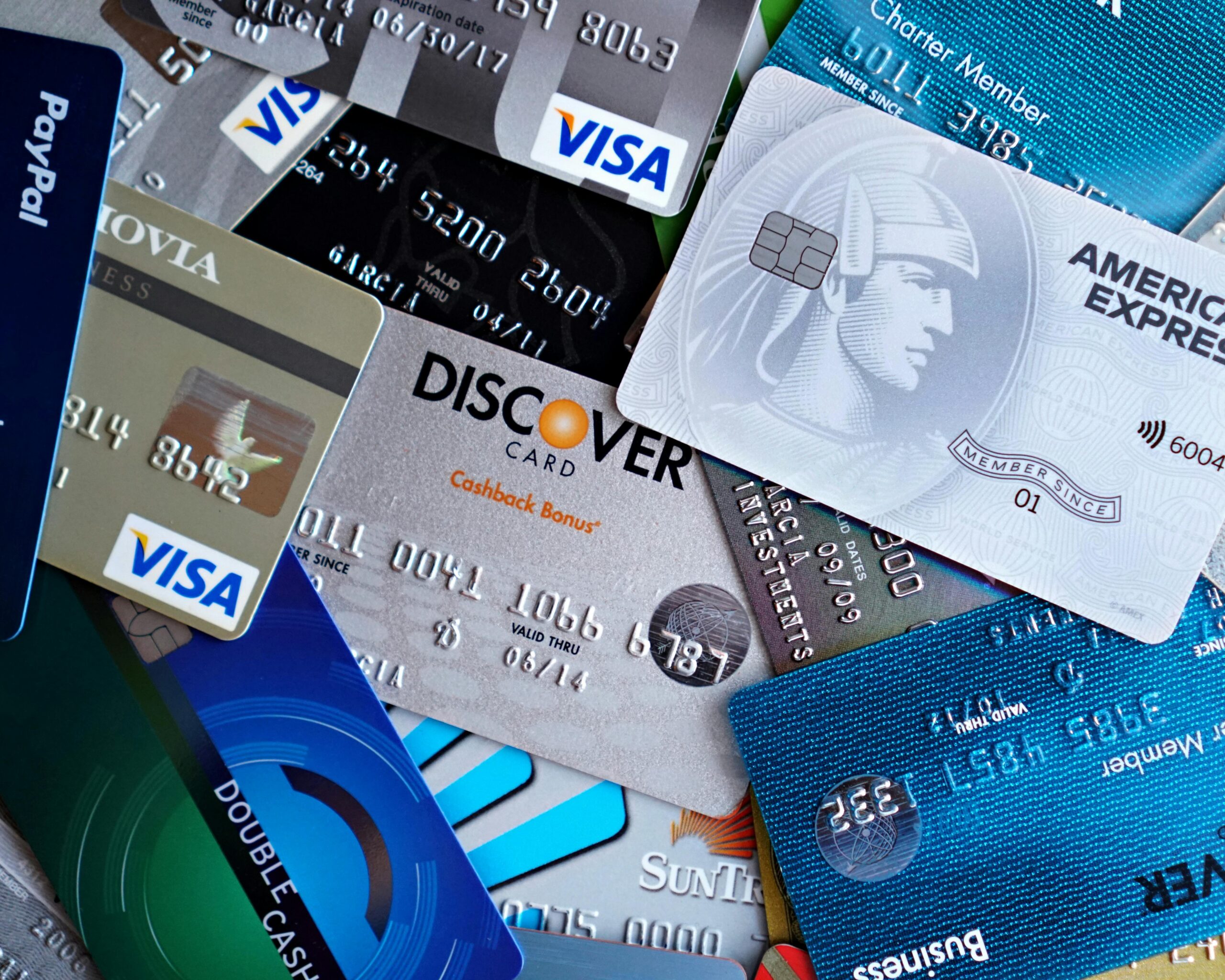 Pile of credit cards