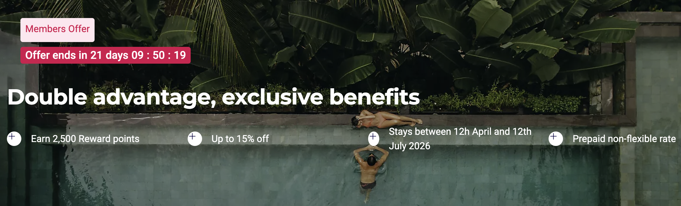 Screenshot of Accor bonus points offer for select elites