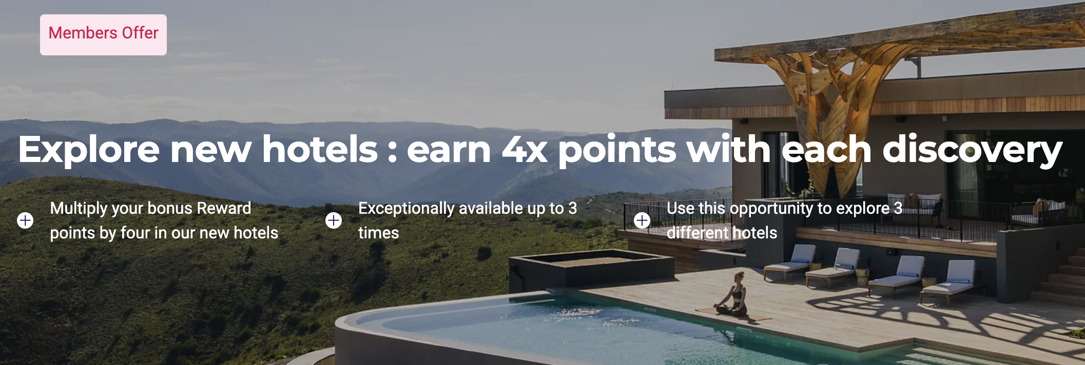 Screenshot of Accor 4x at new hotels offer.