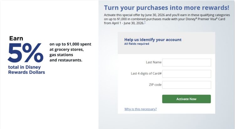 Chase Disney 5X Back Q2 26 Promo