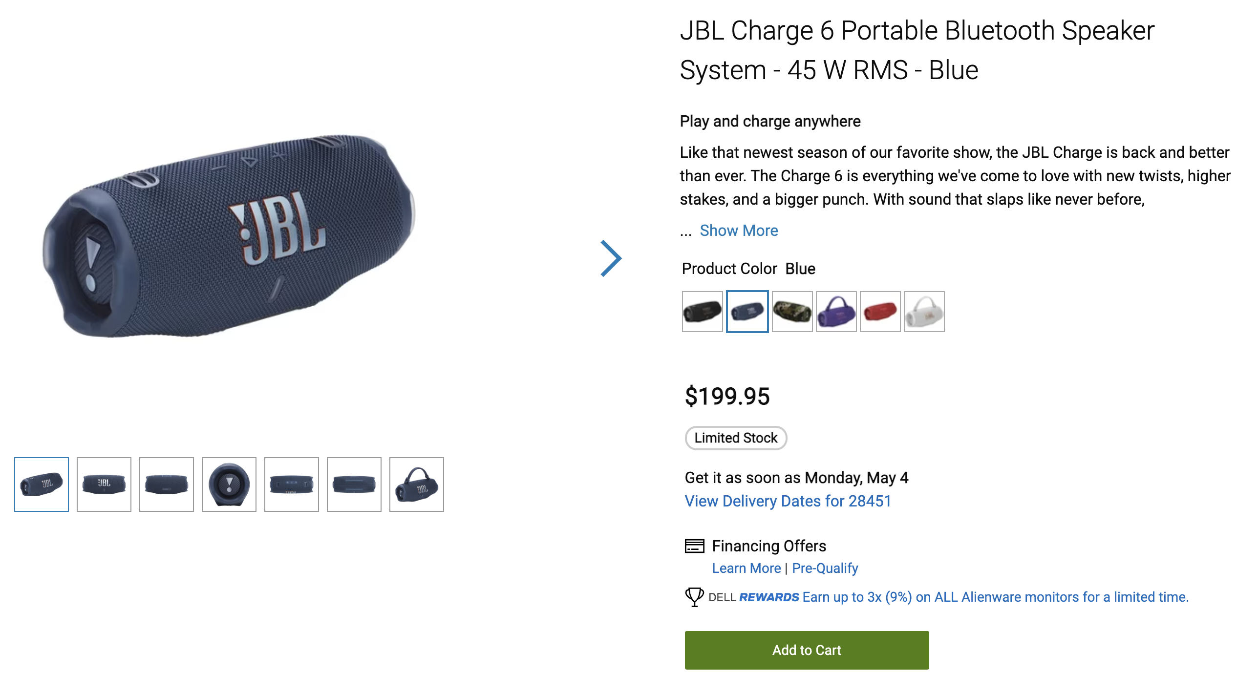 Product listing for 