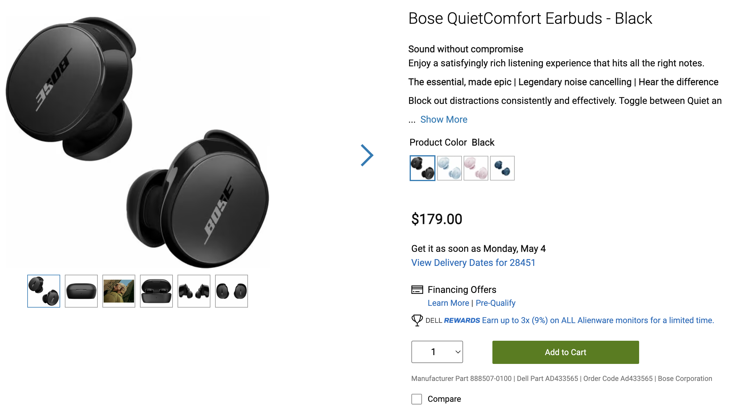 Product listing for 