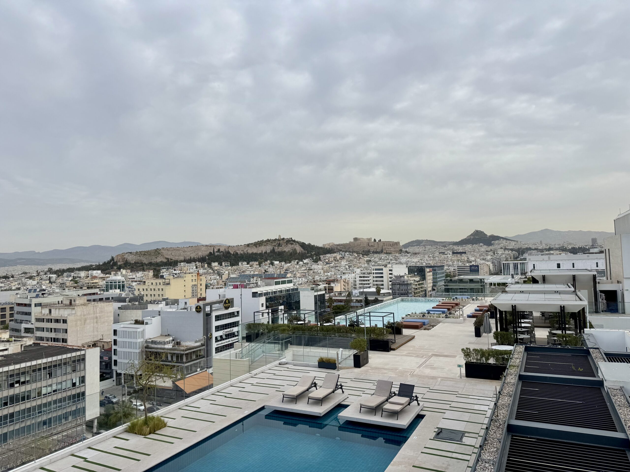 Top of the Grand Hyatt Athens.
