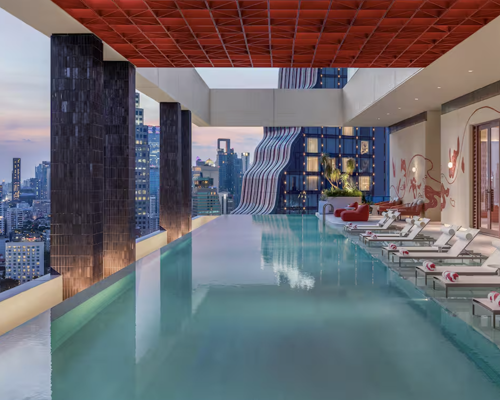 Pool at the KROMO Bangkok, Curio Collection by Hilton.
