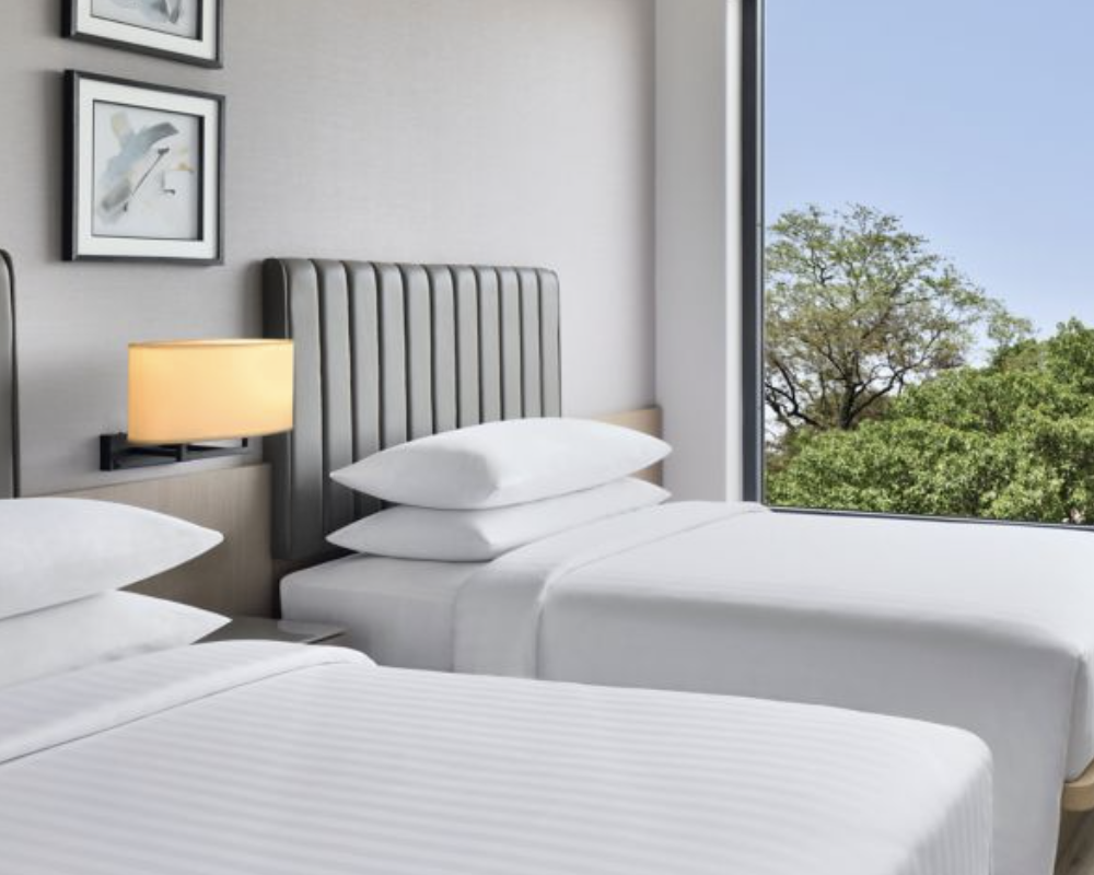 Fairfield by Marriott Vadodara bedroom.