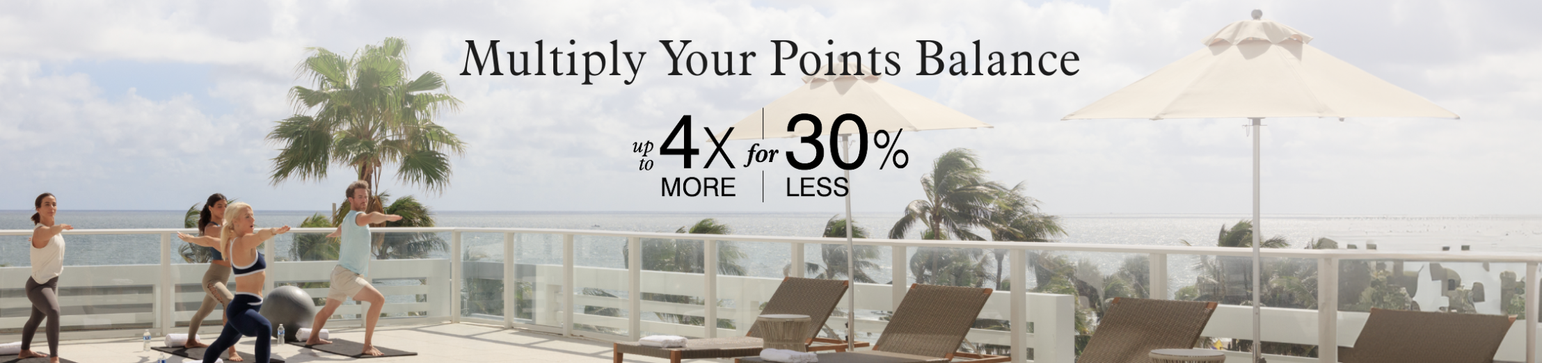 Screenshot of Marriott multiply points promo banner