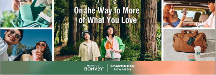 Banner image advertising the Marriott-Starbucks partnership