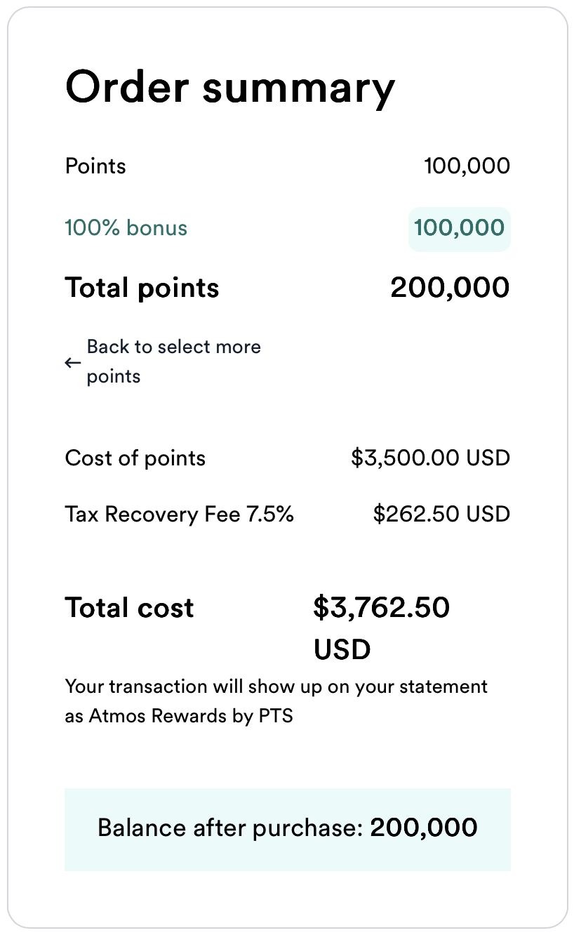 Buy Alaska points receipt.