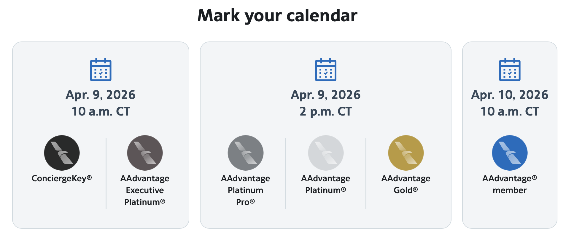 Schedule for AA members to buy world cup tickets