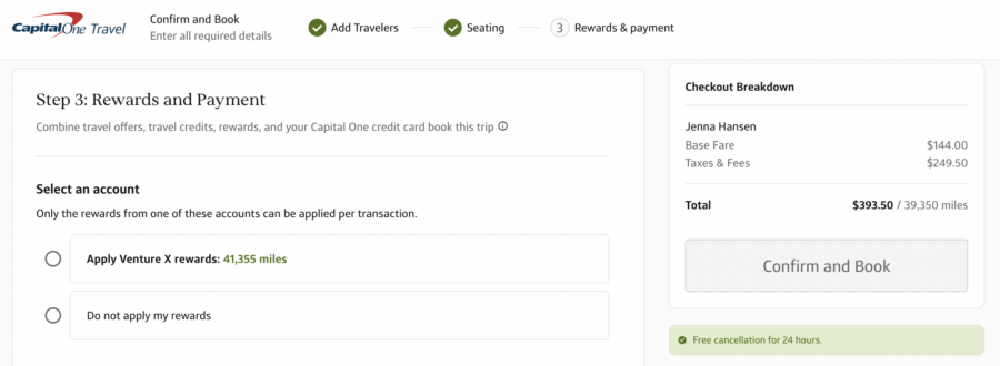 The capital on travel portal hotel booking process and payment method