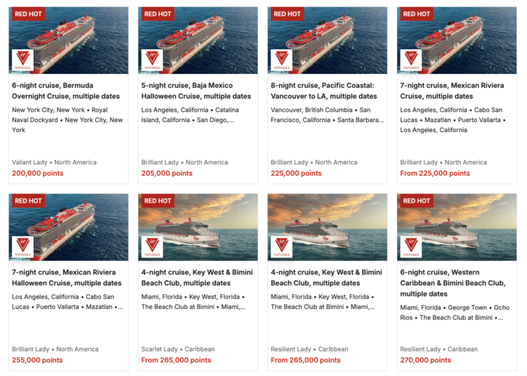 Book Virgin Voyage with Points